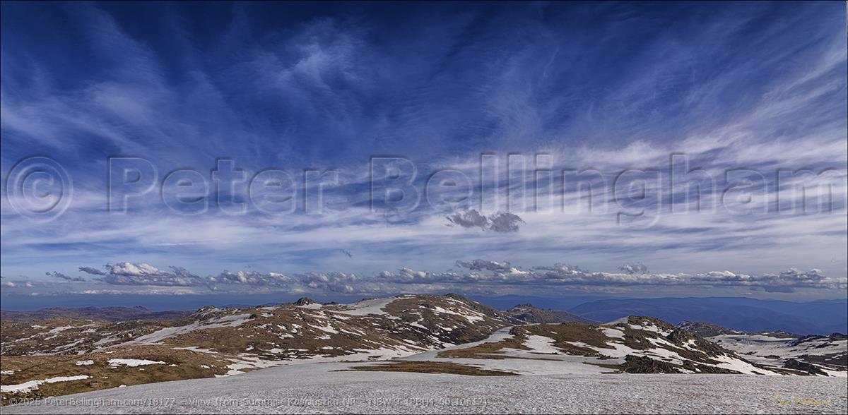 Peter Bellingham Photography View from Summit Kosciuszko NP - NSW T (PBH4 00 10612)